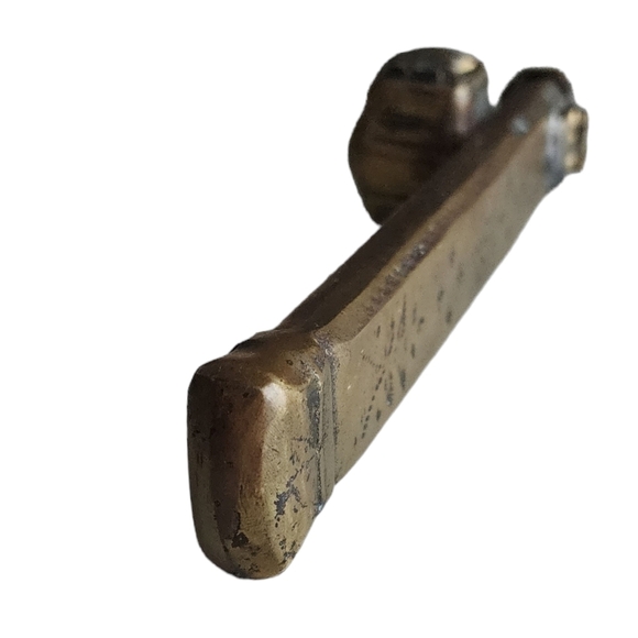 ANTIQUE brass Middle Eastern travlers inkwell and quill case - Picture 7 of 16